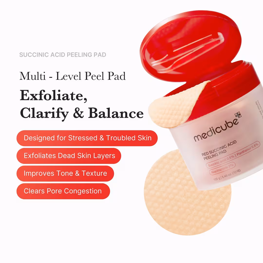 Red Succinic Acid Peeling Pad