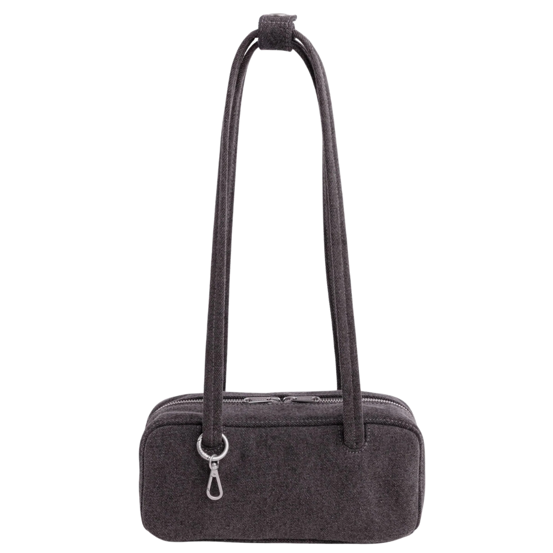 Small Denim Bowler Bag