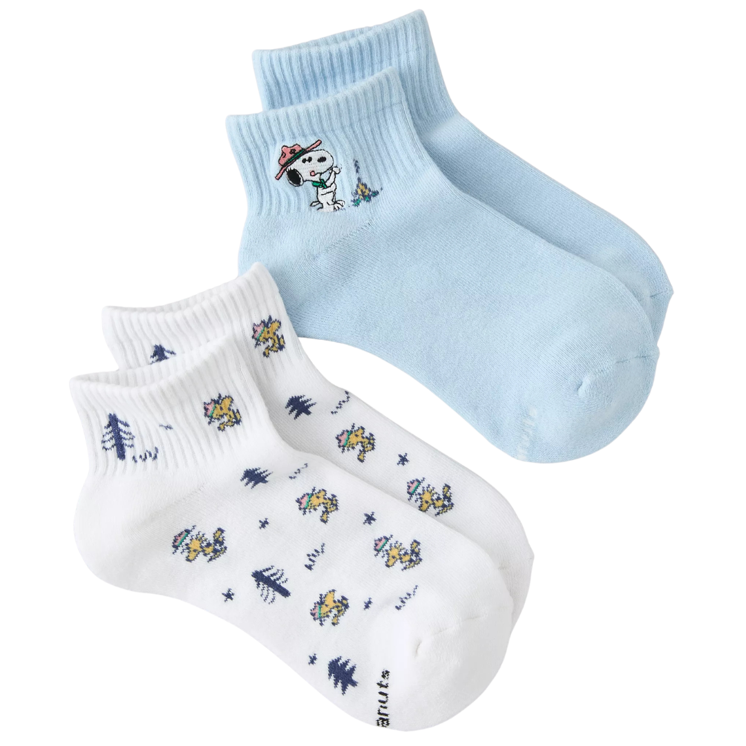 Snoopy Shortie Crew Socks