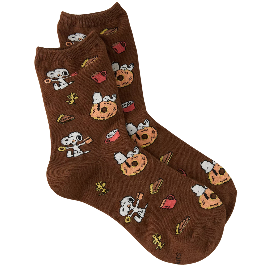 Snoopy Cropped Crew Socks