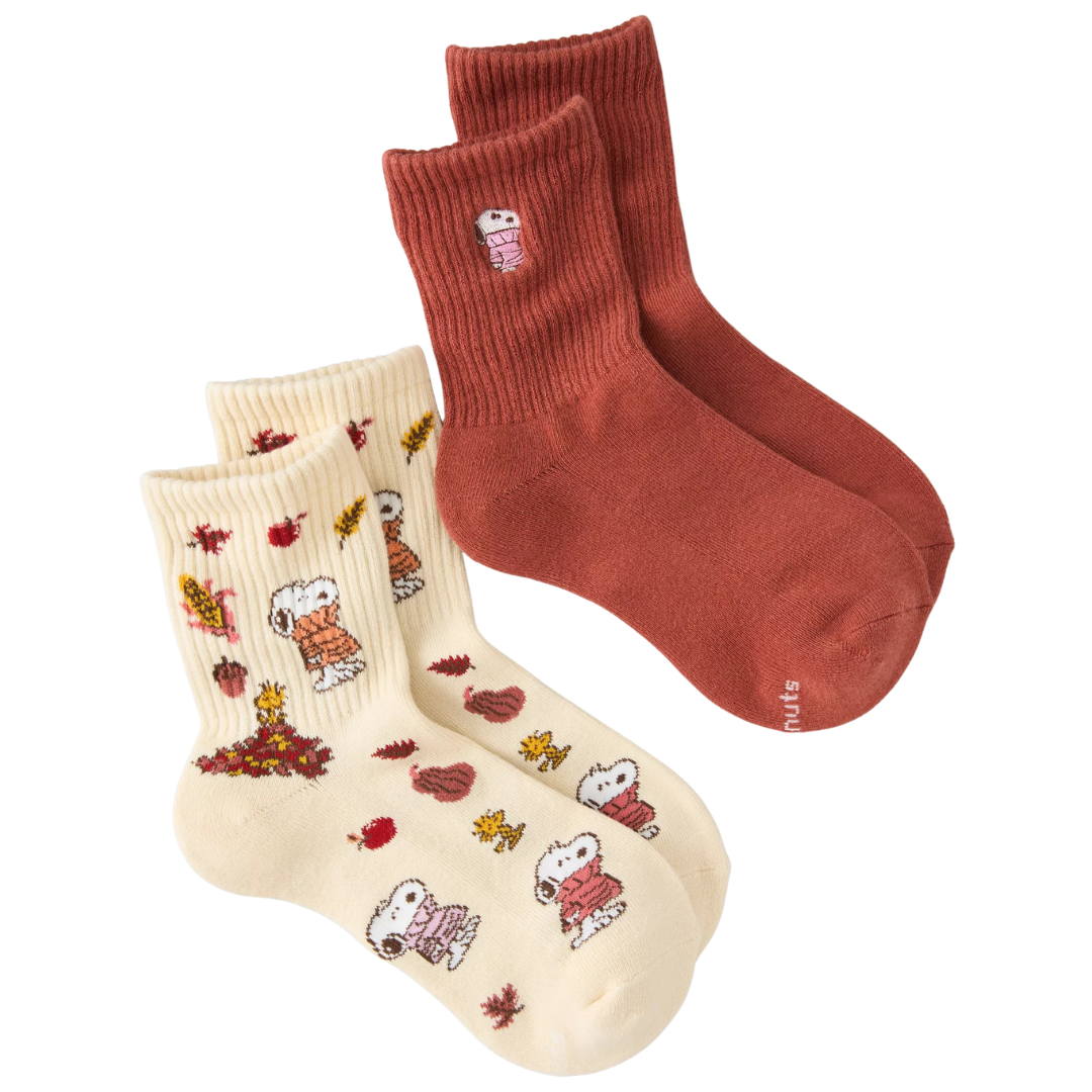 Snoopy Cropped Crew Socks
