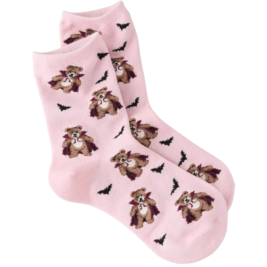 Graphic Cropped Crew Socks