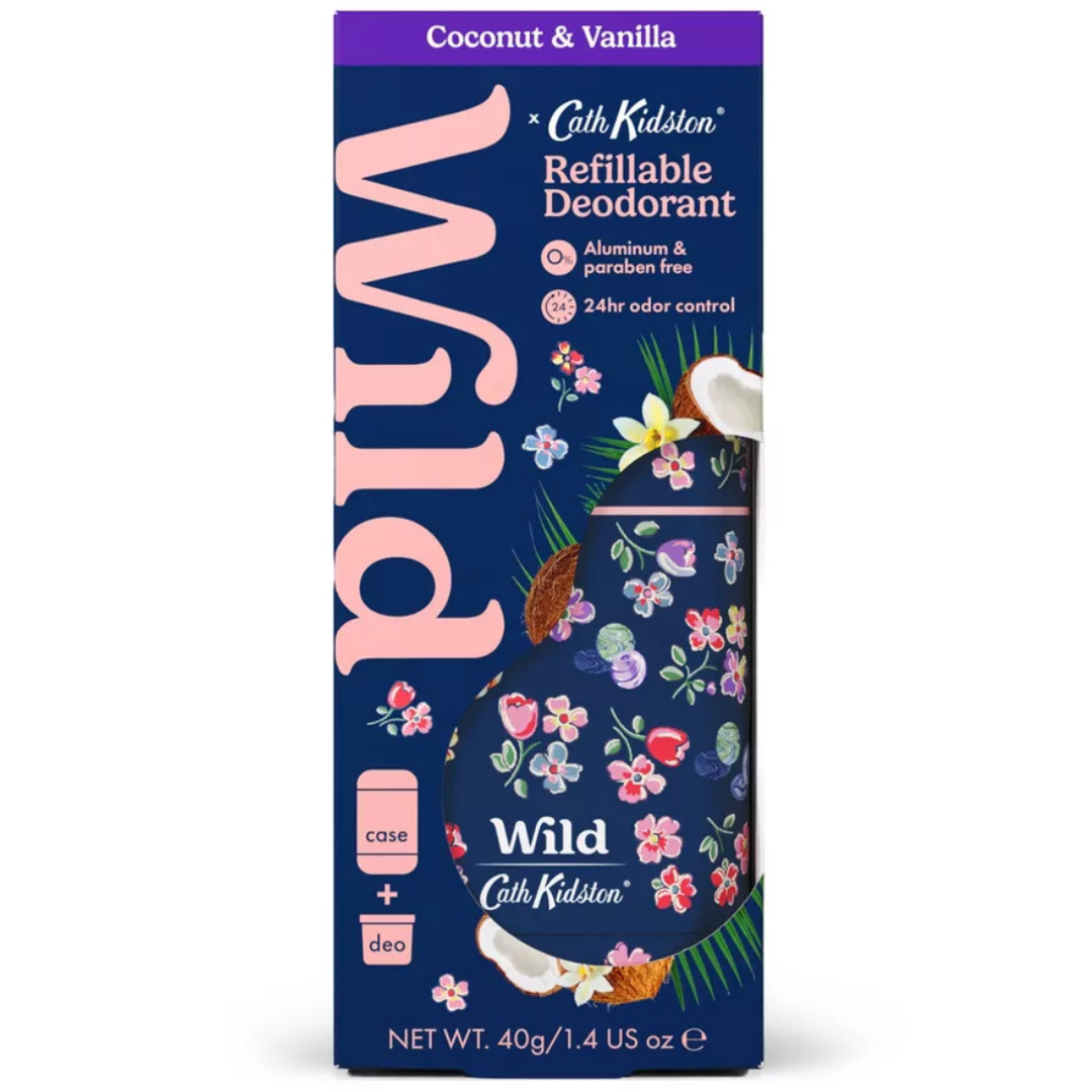 Navy Flower Case + Deodorant